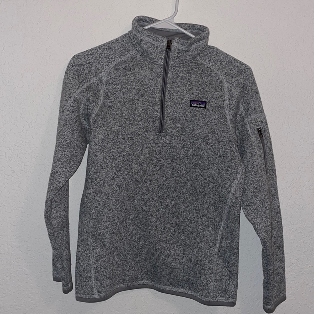 Like New - Women's Small Better Sweater 1/4-zip Fleece - Birch White